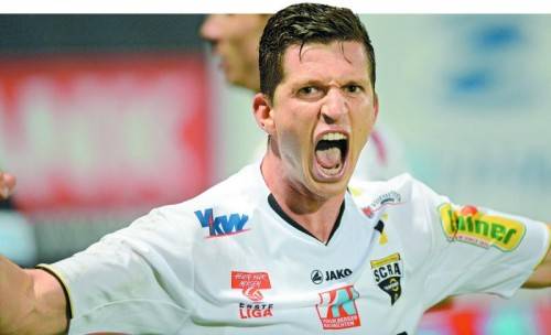 Abwehrspieler Andreas Lienhart (27) bestreitet heute sein 155. Spiel (Meisterschaft und Cup) im Dress von Cashpoint SCR Altach. Foto: gepa