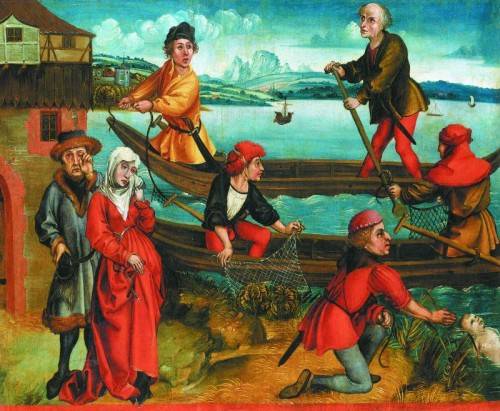 Albrecht Dürer: „Die Auffindung des ertrunkenen Knaben aus Bregenz“, kurz nach 1490. FotoS: Städel-museum