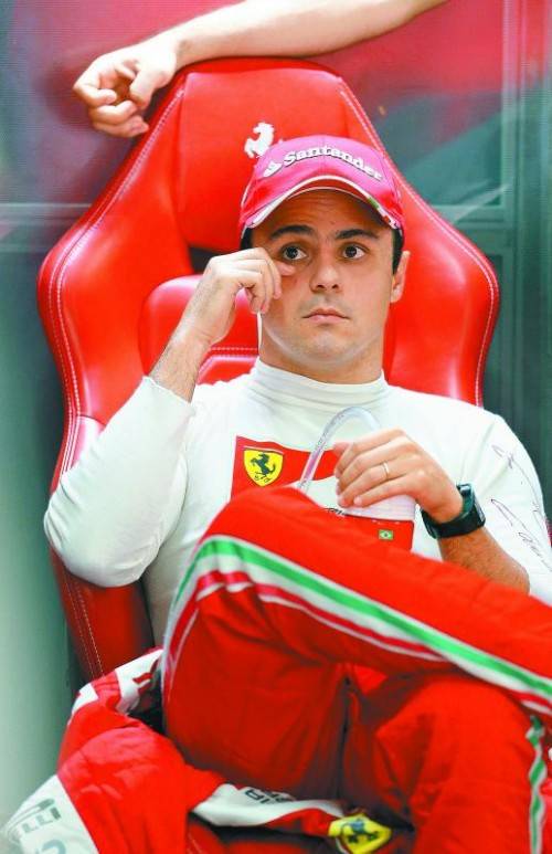 Beim Heimrennen letztmals im Ferrari: Felipe Massa. Foto: ap