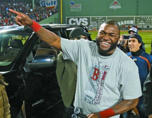 „Big Papi“ David Ortiz, der Vater des Red-Sox-Triumphs in der amerikanischen Baseball-Meisterschaft. Foto: ap