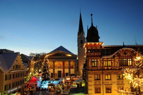 Bis 23. Dezember findet in der Dornbirner Innenstadt der traditionelle Christkindlemarkt statt. FOTO: Dornbirn Tourismus