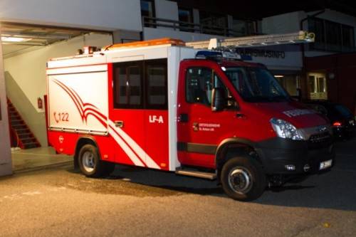 Das neue Kleinlöschfahrzeug der Feuerwehr St. Anton. Foto: mab