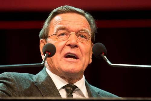 Der ehemalige deutsche Kanzler Gerhard Schröder hielt ein leidenschaftliches Plädoyer für ein starkes Europa.