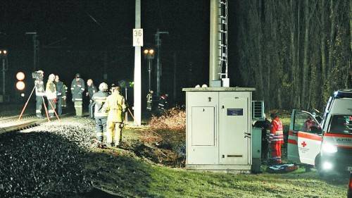 Die 61-jährige Frau wollte ihren Hund in Sicherheit bringen, als sie an dieser Stelle vom Schnellzug erfasst wurde. Foto: apa/zeitungsfoto.at