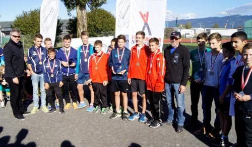 Die Burschen der HAK Bezau und der SHS Rankweil West vertraten Vorarlberg bei den Cross-Bundesmeisterschaften. Fotos: Veranstalter