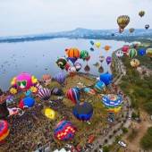 Bunte Ballons und viel heiße Luft