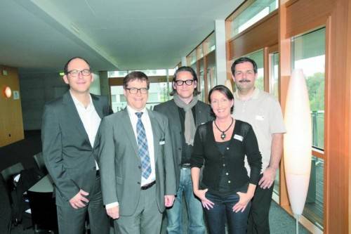 Ernst Risch, Reinhard Braun, Tibor Naphegy, Silvia Nussbaumer und Obmann Karlheinz Kindler (v. l.). Fotos: a. Meusburger
