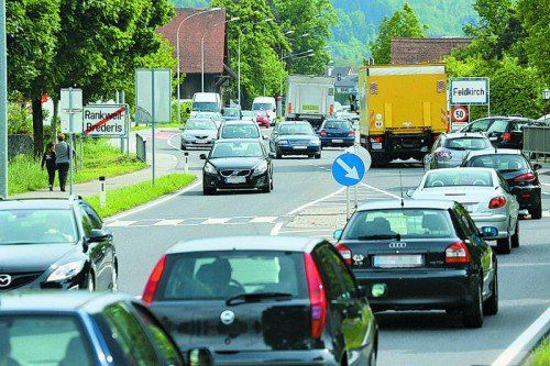 Feldkirch erstickt im Verkehr, aber niemand tut was dagegen. VN/HB