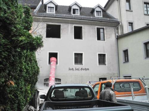 Für die Sanierung musste das Haus ausgehöhlt werden. Foto: m. Bauer