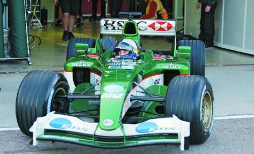 Historischer Tag für den Ländle-Motorsport, am 25. November 2003: Christian Klien steuerte einen F-1-Boliden aus einer Box. Foto: sutton