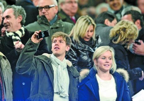 Läuten bald die Hochzeitsglocken? Sebastian Vettel und Freundin Hanna Prater. Foto: ap
