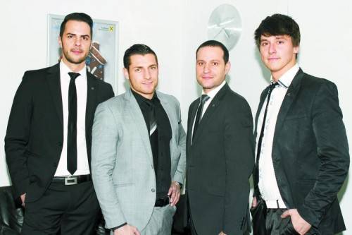 Neues UNIQA-Quartett: Gebhard Romani, Patrick Kiesenebner, Stefan Haas und Andrej Dmitrovski (v. l.). Fotos: Franc