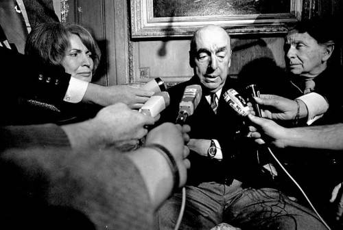 Pablo Neruda 1971 in Paris. Foto: AP
