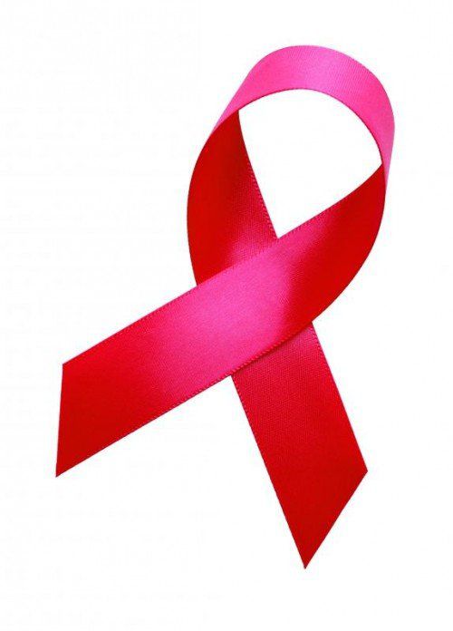 Red Ribbon Isolated on White Background.