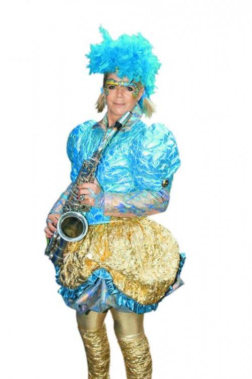 Saxophonistin Angelina Schaffner.