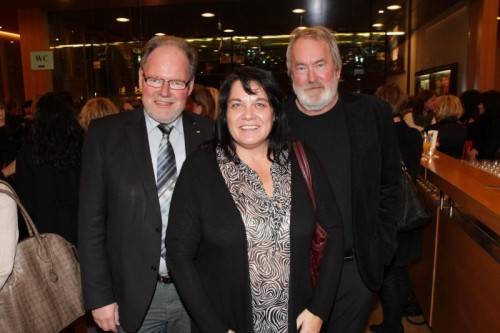 Werner Huber (l.), Manuela Hack und Julius Schedel.