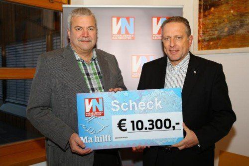 10.300 Euro
Arbeiterkammer Vorarlberg
Dietmar Brunner (l.) und Hubert Hämmerle