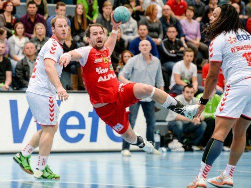 Michael Knauth ist mit 18 Treffern der Topskorer des Alpla HC Hard im Oberen Play-off. Foto: steurer