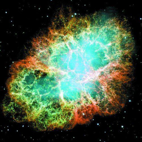 Der Krebsnebel im Sternbild Stier Foto: Hubble Space Telescope