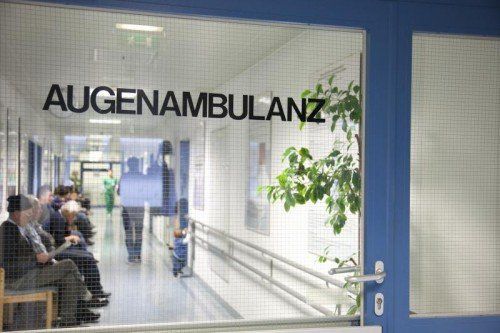 Die Augenambulanz im LKH Feldkirch ist immer noch stark frequentiert. Erste Entlastungen wirken jedoch bereits. Foto: KHBG/Mathis