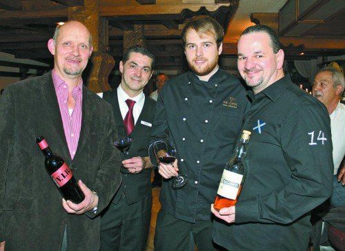 Franz Taferner, Michael Schönenberger, Max Steurer und Christoph Sögner (v.l.).