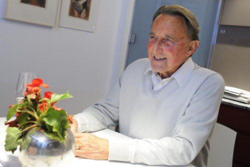 "Gesundheit ist eine Gnade, vielleicht auch das Geschenk guter Gene": Alt-Landeshauptmann Martin Purtscher (85).