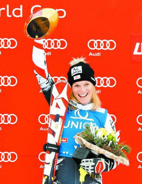 Marlies Schild läutete ein neues Slalom-Zeitalter im Ski-Weltcup ein: Der 35. Erfolg im Slalom von Lienz bedeutete für die Salzburgerin einen Sieg-Rekord, sie überholte damit die Schweizerin Vreni Schneider. Foto: gepa