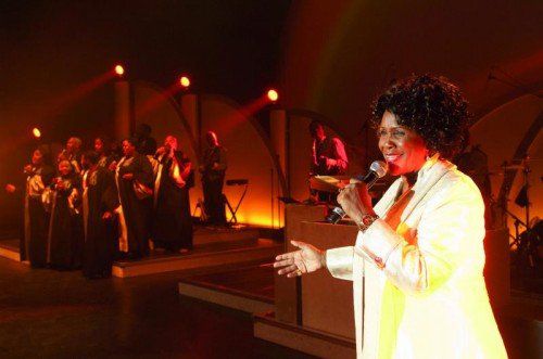 Mit der neuen Produktion „The Power of Love“ kommt Queen Esther Marrow mit ihren Harlem Gospel Singers live nach Bregenz. foto: pzwei