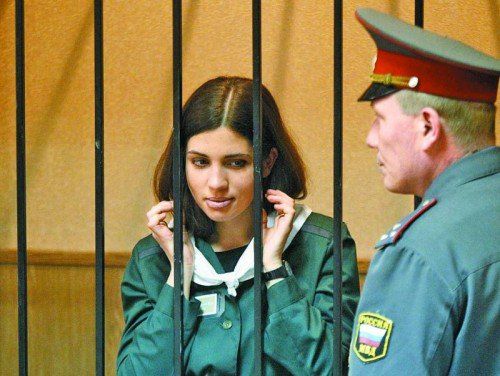 Nadezhda Tolokonnikova ist als Mitglied der Punk-Protestband Pussy Riot in Haft.  Foto: AP