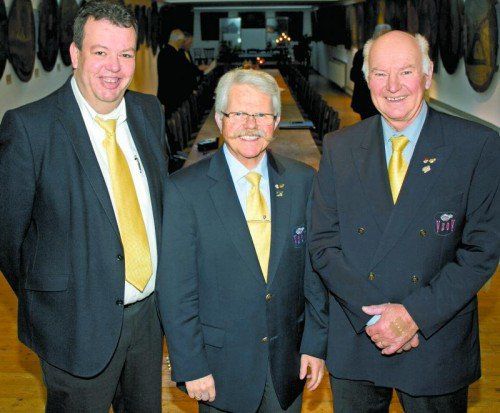 Organisator Ludwig Zortea und Präsident Willi Hirsch mit Vizepräsident Walter Amann (vl.).  FOTOS: Franc