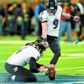 Tucker schoß die Ravens zum Sieg