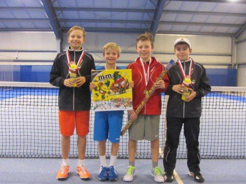 U-11-Burschen (v. l.): Matteo Miessgang, Valentin Werner, Lucca Greppi und Moritz Nettinger. Fotos: VTV/4