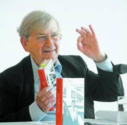 Zeitzeuge Ari Rath auf Vortragsreise in Vorarlberg. Foto: CD