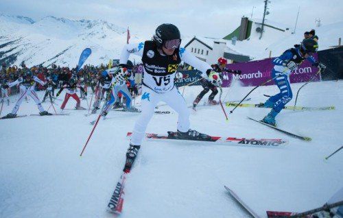 Am Start wird heute wieder um jeden Zentimeter hart gekämpft.
Foto: VN/Beate Rhomberg