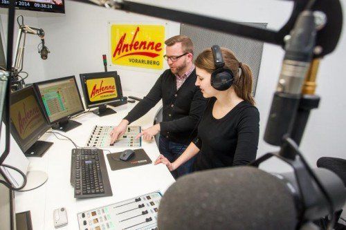 Antenne Vorarlberg liegt beim Radiotest an erster Stelle und ist der Privatsender mit den meisten Hörern in Vorarlberg. Foto: VN/Steurer