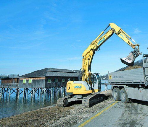Bauarbeiten an der Pipeline haben gestern begonnen. VN/paulitsch