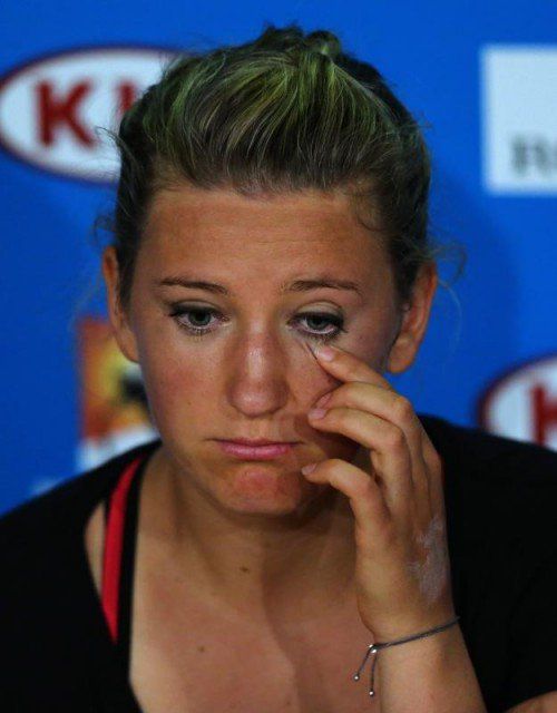 Bittere Niederlage für Wiktoria Asarenka in Melbourne. Foto: AP