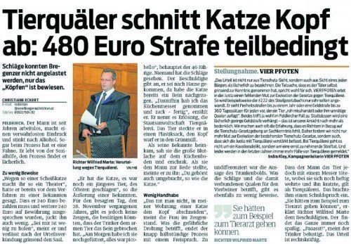 Das Urteil im Tierquäler-Prozess schlägt Wellen: Anna Konzett wundert sich, dass es nicht härter ausgefallen ist.
