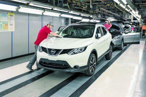 Die Produktion des neuen Nissan Quashqai läuft im englischen Nissan-Werk in Sunderland auf Hochtouren. Foto: werk