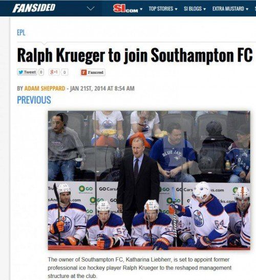 Fansided.com spekuliert heftig mit Ex-VEU-Trainer Ralph Krueger