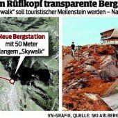 Spektakuläres am Rüfikopf