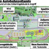 Bei der Raststätte wird gebaut