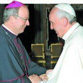 Unser Bischof Benno Elbs zu Besuch bei Papst Franziskus