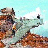 Große Pläne am Lecher Rüfikopf Panoramarestaurant mit Skywalk /A4