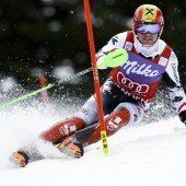Kitz startet mit dem Slalom
