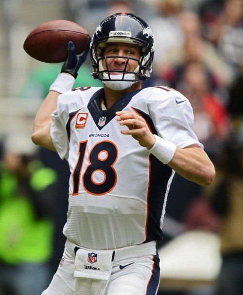 Peyton Manning und die Denver Broncos haben Heimvorteil.  epa