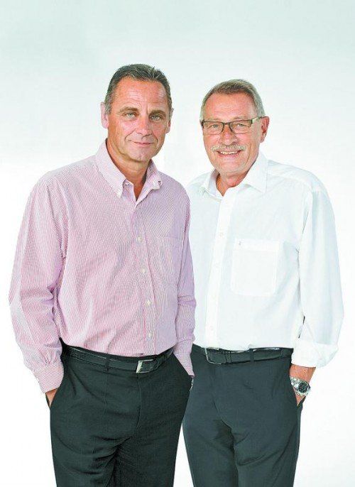 Ralf Meuter (l.) und Manfred Wassel investieren viel Zeit und Geld, um ihre Idee von begleitenden Krebstherapien umzusetzen. Foto: Privat