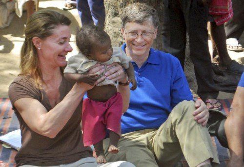 Seit ihrer Gründung investierte die Bill & Melinda Gates Foundation 
28,3 Milliarden Dollar in Hilfsprojekte. Foto: AP
