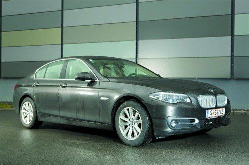Souverän, dynamisch, schick im Auftritt: Wie alle BMW-Fünfer-Modelle gibt auch der 518d eine gute Figur ab. Fotos: VN/hartinger
