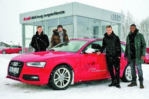 Spitzensportler testen die Stärken der Quattro-Modelle von Audi.